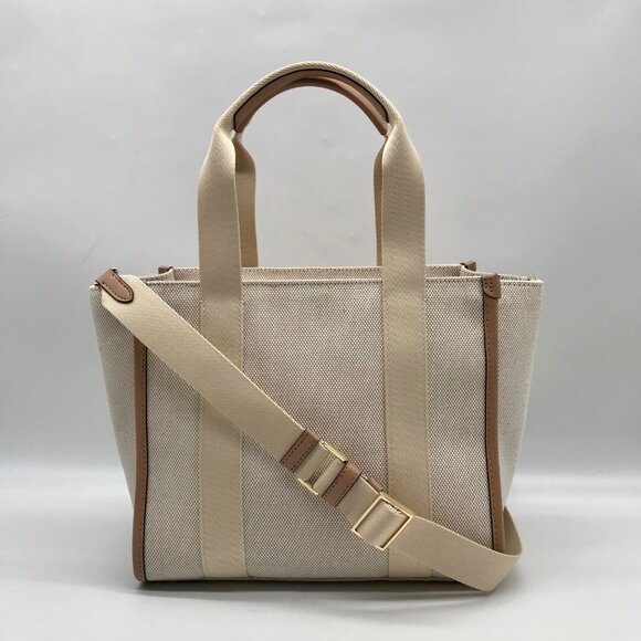 Kate Spade Beige Canvas Kip Convertible Tote Bag - Picture 2 of 11